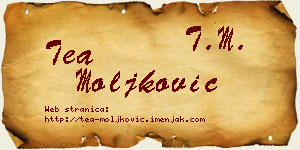 Tea Moljković vizit kartica